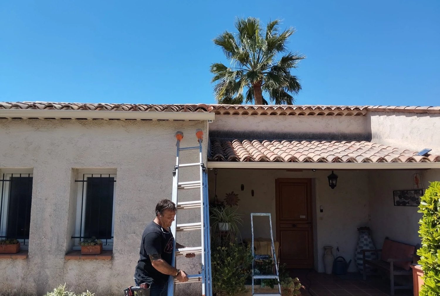 Installation gouttières à domicile