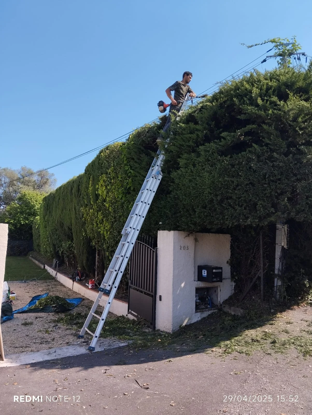 Chantier extérieur terminé