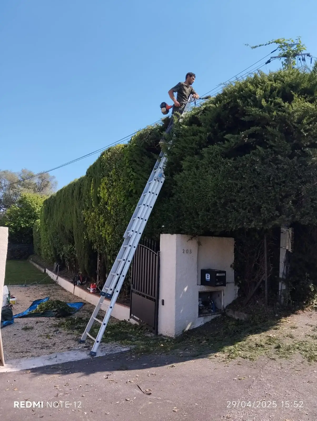 Chantier extérieur terminé